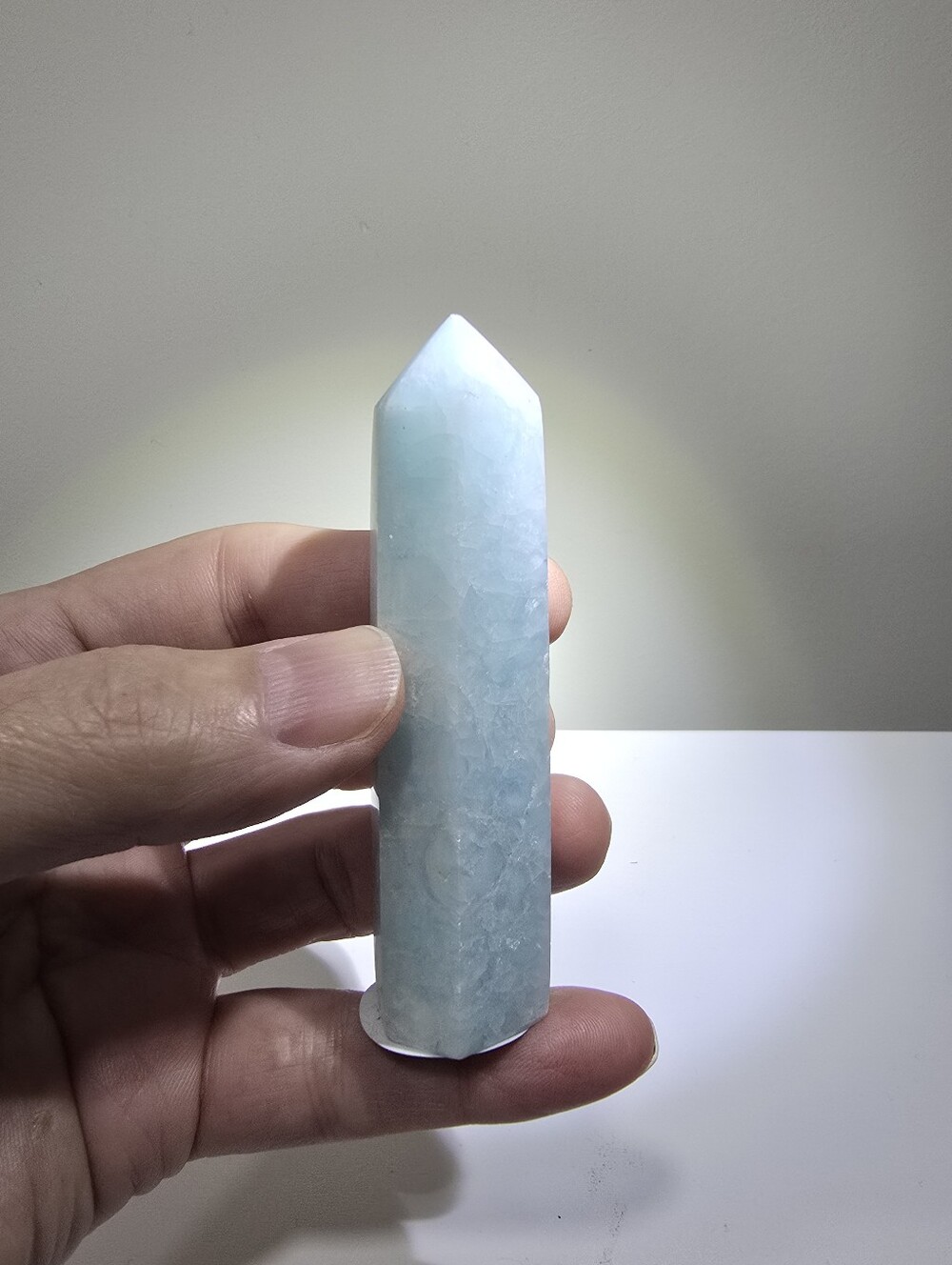 Blue Aragonite Crystal Tower